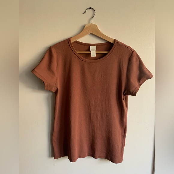 H&M rib knit tshirt sz XL - Picture 2 of 4